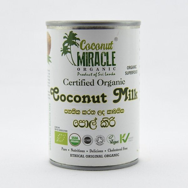 Coconut Miracle Organic Coconut Milk 400ml
