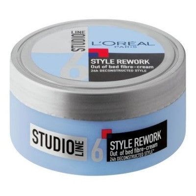 L'Oreal Paris Studio Line 6 Style Rework Out of Bed Fibre-Cream Hair Styler 150ml