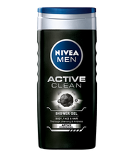 Load image into Gallery viewer, Nivea Shower Gel Active Clean For Men 250ml
